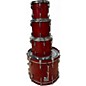 Vintage 1980s Yamaha 4 Piece Beech Custom Red Apple Lacquer Drum Kit