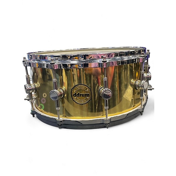 Used ddrum 14X6.5 modern tone brass Drum