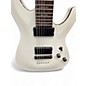 Used Schecter Guitar Research Demon 7 String Arctic White Solid Body Electric Guitar