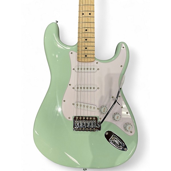 Used Squier SONIC STRATOCASTER SURF GREEN Solid Body Electric Guitar