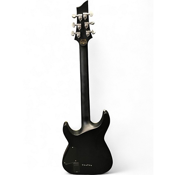 Used Schecter Guitar Research C1 Platinum Trans Black Solid Body Electric Guitar
