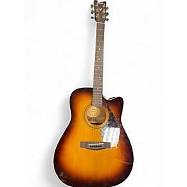 Used Yamaha FX335C Sandburst Acoustic Electric Guitar