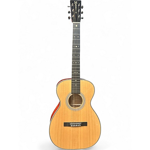 Used Martin Custom Shop Single 0 Quilt Maple Back and Sides Natural Solid Body Electric Guitar