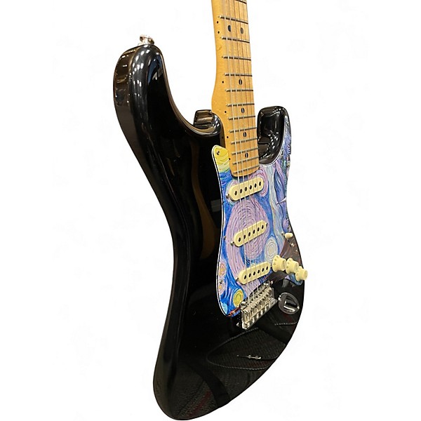 Used Fender 75th Anniversary Player Stratocaster Black Solid Body Electric Guitar