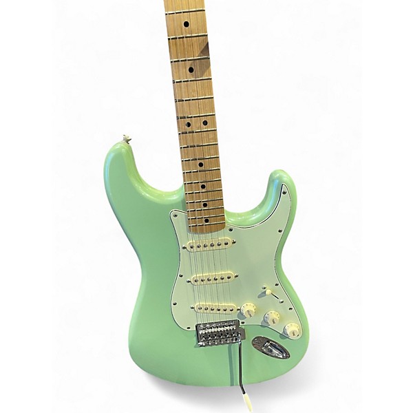 Used Fender Standard Stratocaster Seafoam Pearl Solid Body Electric Guitar