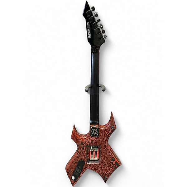 Used B.C. Rich STRANGER THINGS WARLOCK RED CRACKLE Solid Body Electric Guitar