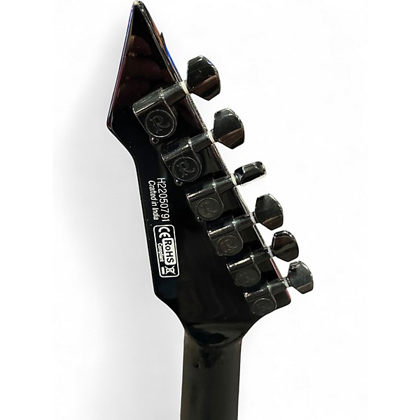 Used B.C. Rich STRANGER THINGS WARLOCK RED CRACKLE Solid Body Electric Guitar