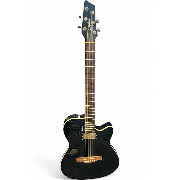 Used Godin A6 Ultra black Acoustic Electric Guitar