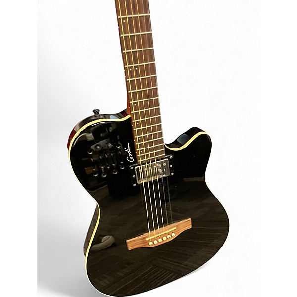 Used Godin A6 Ultra black Acoustic Electric Guitar