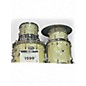 Used Slingerland 5 Piece Gene Krupa Deluxe White Marine Pearl Drum Kit thumbnail