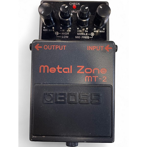 Used BOSS MT2 Metal Zone Distortion Effect Pedal