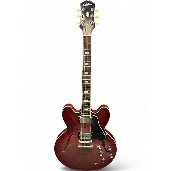 Used Epiphone ES335 CHERRY RED Hollow Body Electric Guitar