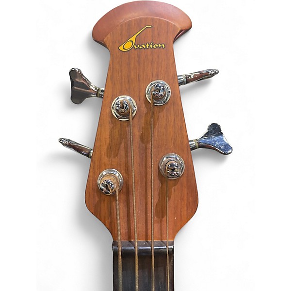 Used 1980s Ovation CC074 Natural Acoustic Bass Guitar