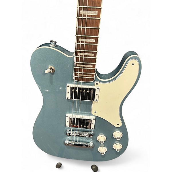 Used Squier TROUBLEMAKER TELE Blue Agave Solid Body Electric Guitar