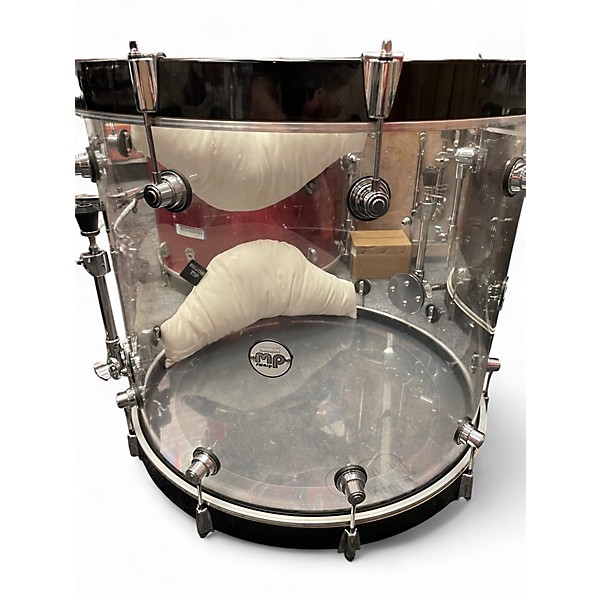 Used DW 5 Piece Design Series Acrylic Clear Drum Kit