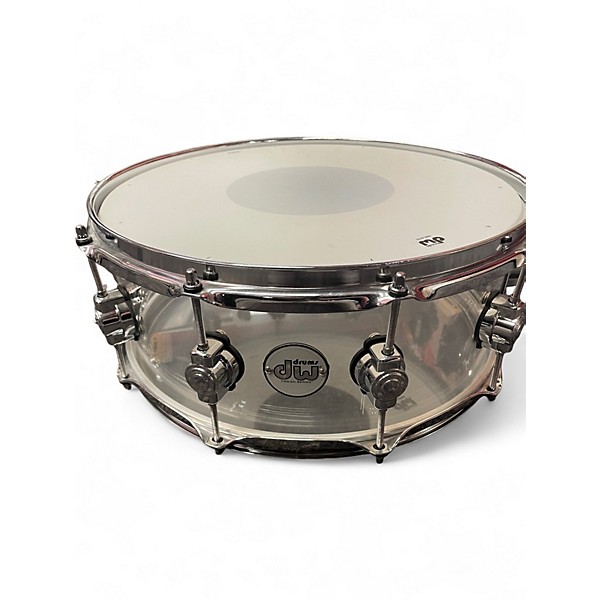 Used DW 5 Piece Design Series Acrylic Clear Drum Kit