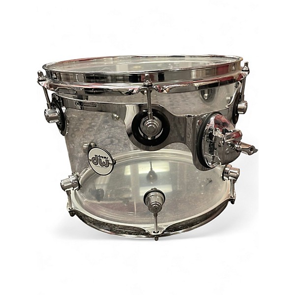 Used DW 5 Piece Design Series Acrylic Clear Drum Kit