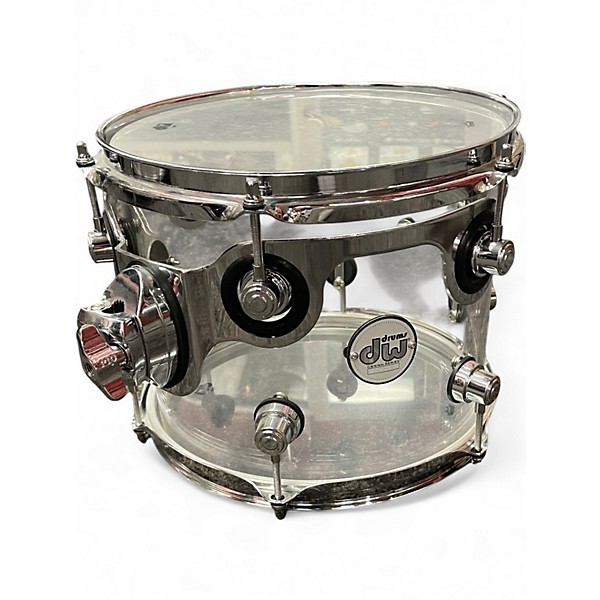 Used DW 5 Piece Design Series Acrylic Clear Drum Kit
