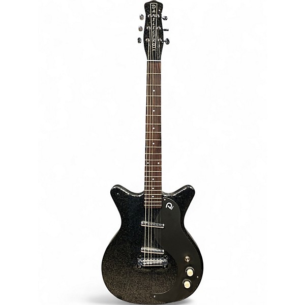 Used Danelectro BLACKOUT 59 BLACK METAL FLAKE Solid Body Electric Guitar