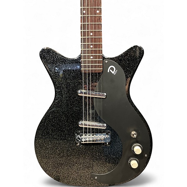 Used Danelectro BLACKOUT 59 BLACK METAL FLAKE Solid Body Electric Guitar