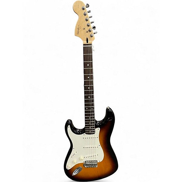 Used Squier Affinity Stratocaster Left Handed Sunburst Electric Guitar