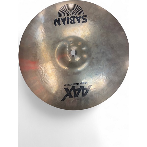Used SABIAN 14in AAX Stage Hi Hat Pair Cymbal