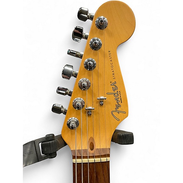 Used Fender American Standard Stratocaster Metallic Gray Solid Body Electric Guitar