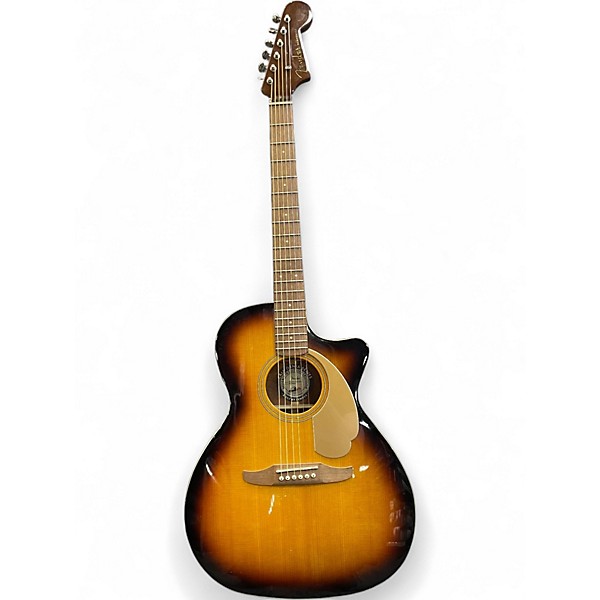 Used Fender Newporter Player Sunburst Acoustic Electric Guitar