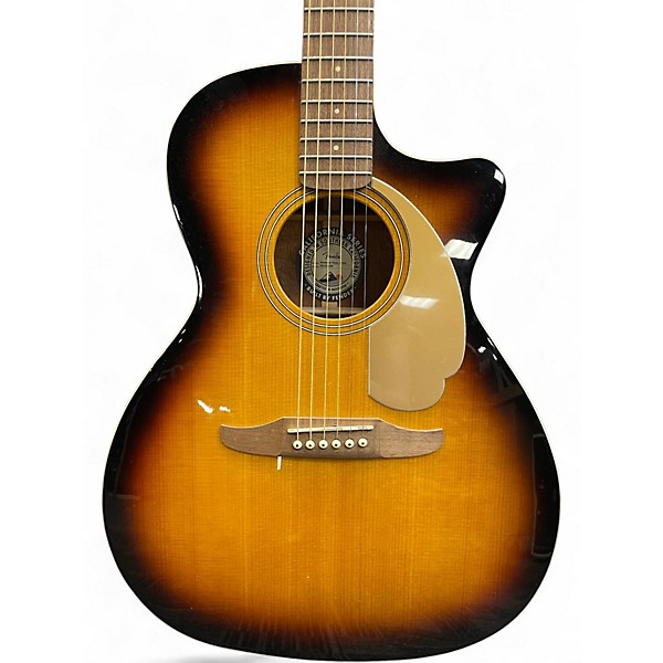 Used Fender Newporter Player Sunburst Acoustic Electric Guitar