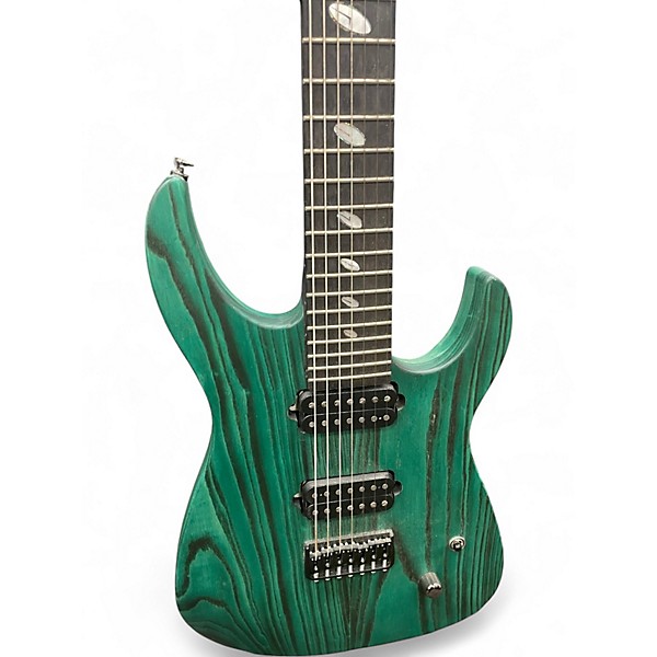 Used Caparison Guitars DELLINGER 7 FXAM Green Solid Body Electric Guitar