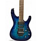 Used Ibanez S670QM Blue Burst Solid Body Electric Guitar