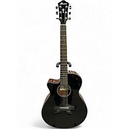 Used Ibanez aeg50l-bkh Black Acoustic Electric Guitar