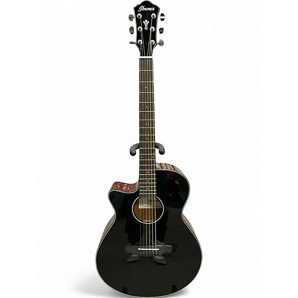 Used Ibanez aeg50l-bkh Black Acoustic Electric Guitar
