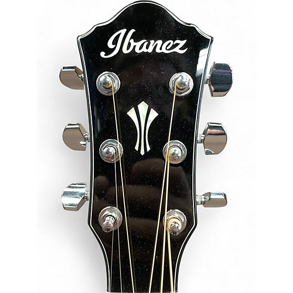 Used Ibanez aeg50l-bkh Black Acoustic Electric Guitar