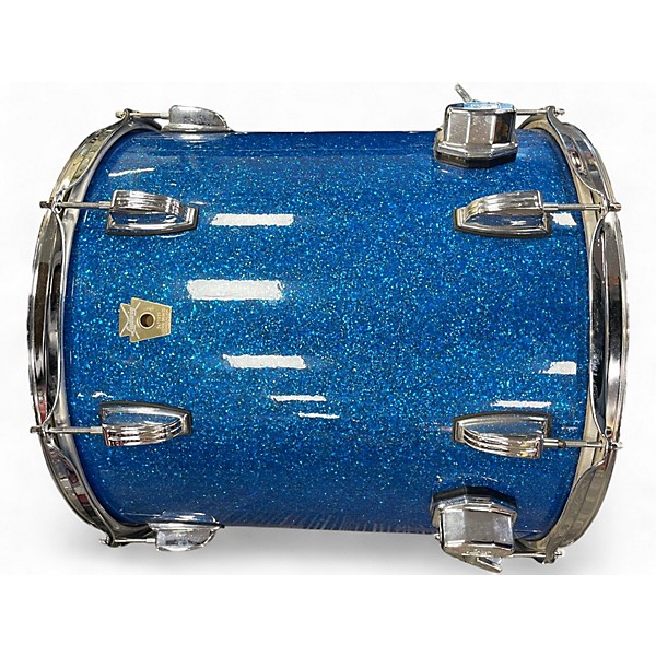 Used Ludwig 3 Piece Classic Maple Fab Blue Sparkle Drum Kit