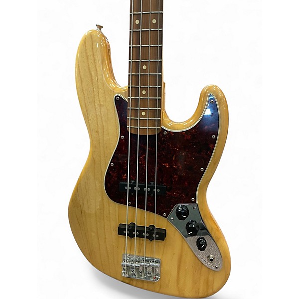 Used 2017 Fender Deluxe Jazz Bass Natural Electric Bass Guitar