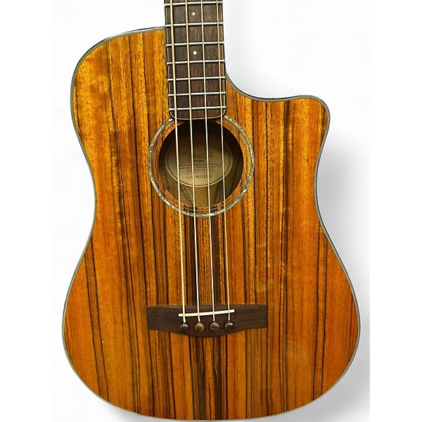 Used 2005 Fender Victor Bailey natural koa top Acoustic Bass Guitar