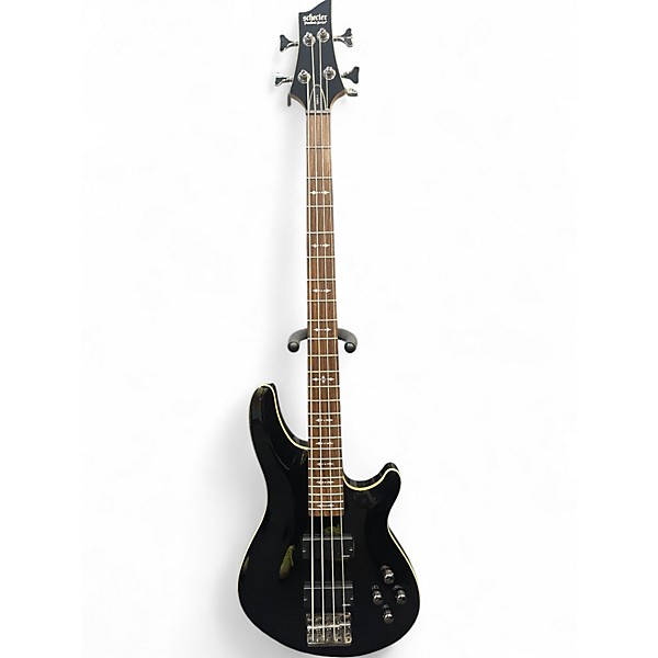 Used Schecter Guitar Research Omen 4 String Black Electric Bass Guitar