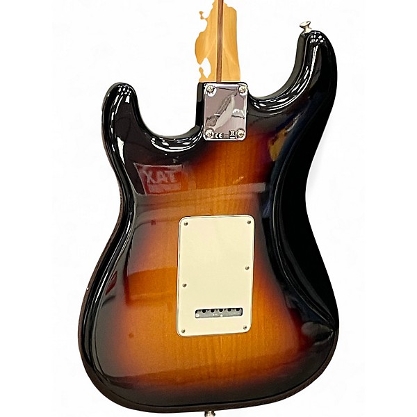 Used 2012 Fender Standard Stratocaster HSS 3 Color Sunburst Solid Body Electric Guitar