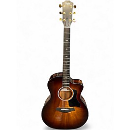 Used Taylor 224CEKDLX 2 Color Sunburst Acoustic Electric Guitar