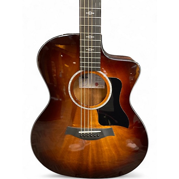 Used Taylor 224CEKDLX 2 Color Sunburst Acoustic Electric Guitar