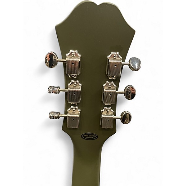Used Epiphone Casino WORN GREEN Hollow Body Electric Guitar
