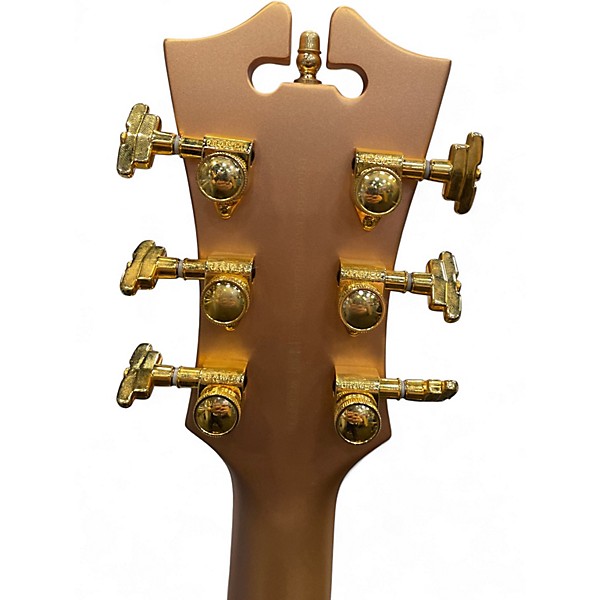 Used D'Angelico deluxe dc matte rose gold Hollow Body Electric Guitar