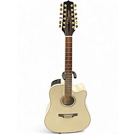 Used Takamine GD37CE12PW Polar White 12 String Acoustic Electric Guitar