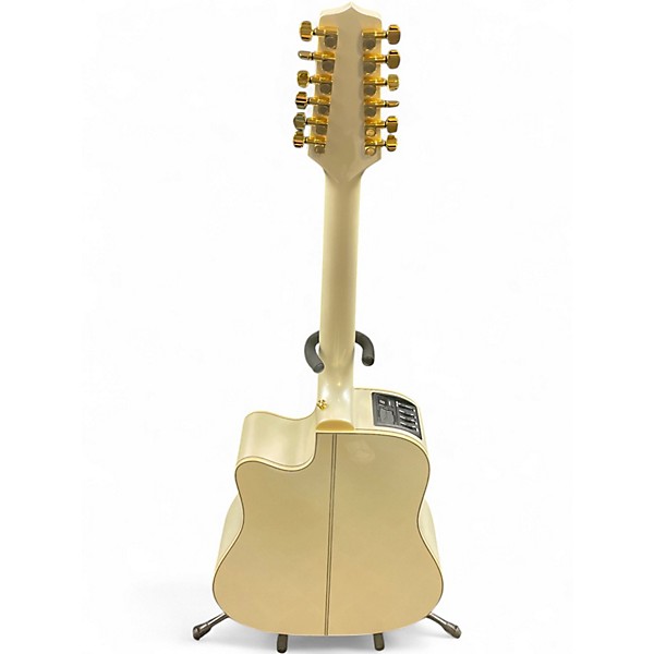 Used Takamine GD37CE12PW Polar White 12 String Acoustic Electric Guitar