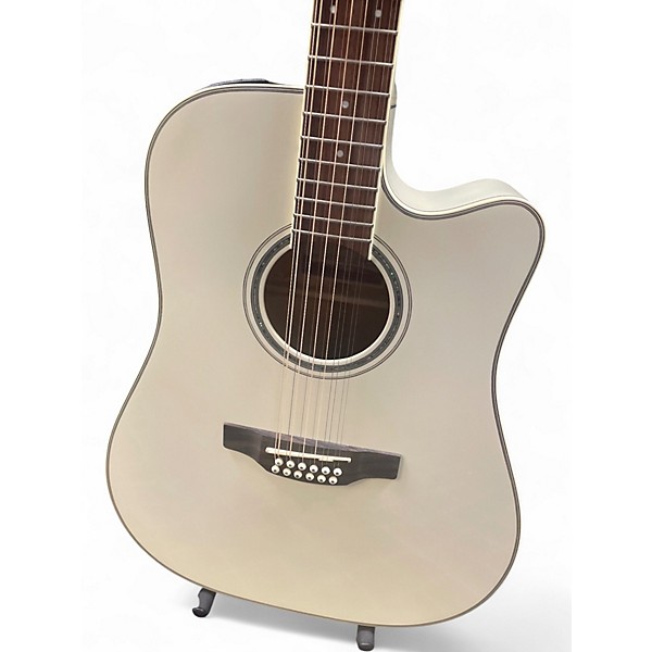 Used Takamine GD37CE12PW Polar White 12 String Acoustic Electric Guitar