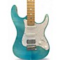 Used Jet JS450 Transparent Aqua Solid Body Electric Guitar