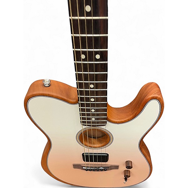 Used Fender FINNEAS ACOUSTASONIC TELECASTER  CAPPUCCINO Acoustic Electric Guitar