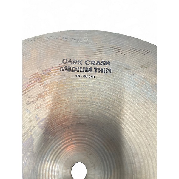 Used Zildjian 16in K Medium Dark Thin Crash Cymbal