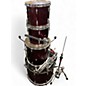 Used Pearl 5 Piece ACCENT COMBO Red Drum Kit thumbnail